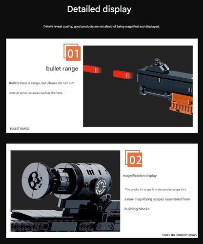 M4 Building Block Model Toy Gun
