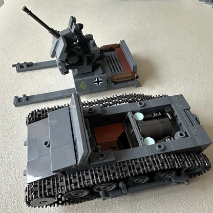 WWII German Anti-Aircraft Tank No. 1 Building Block Toy