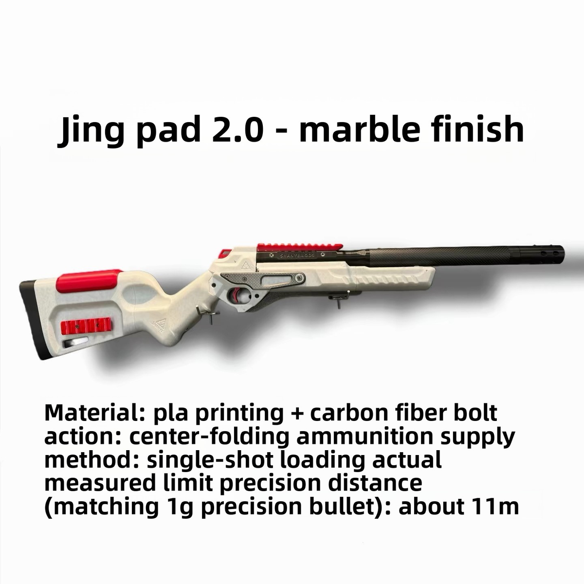 Jingzhe Awakening 2.0 3D Printed Soft Bullet Gun