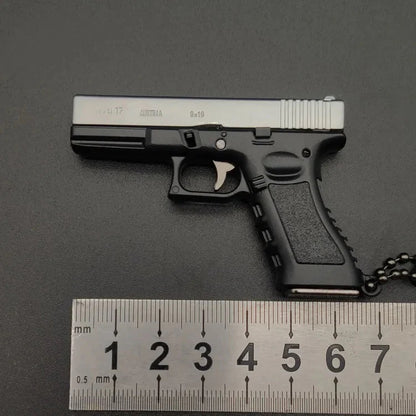 Silver-black gun model