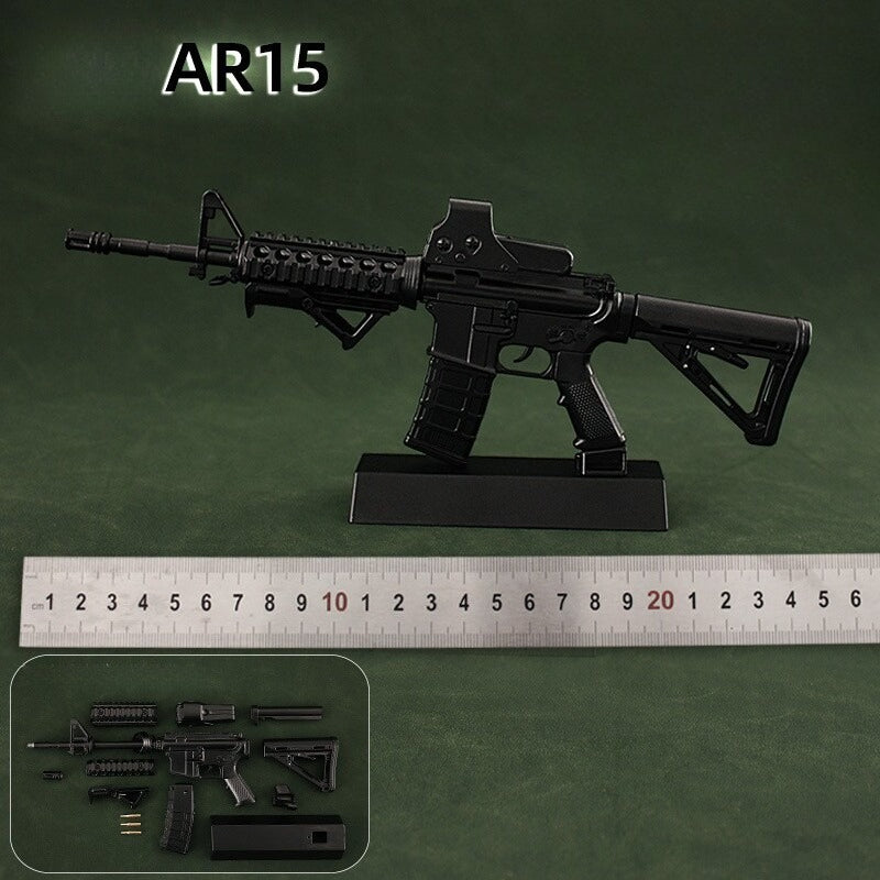 black-ar15-metal-toy-model