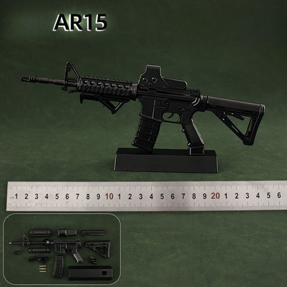 black-ar15-metal-toy-model