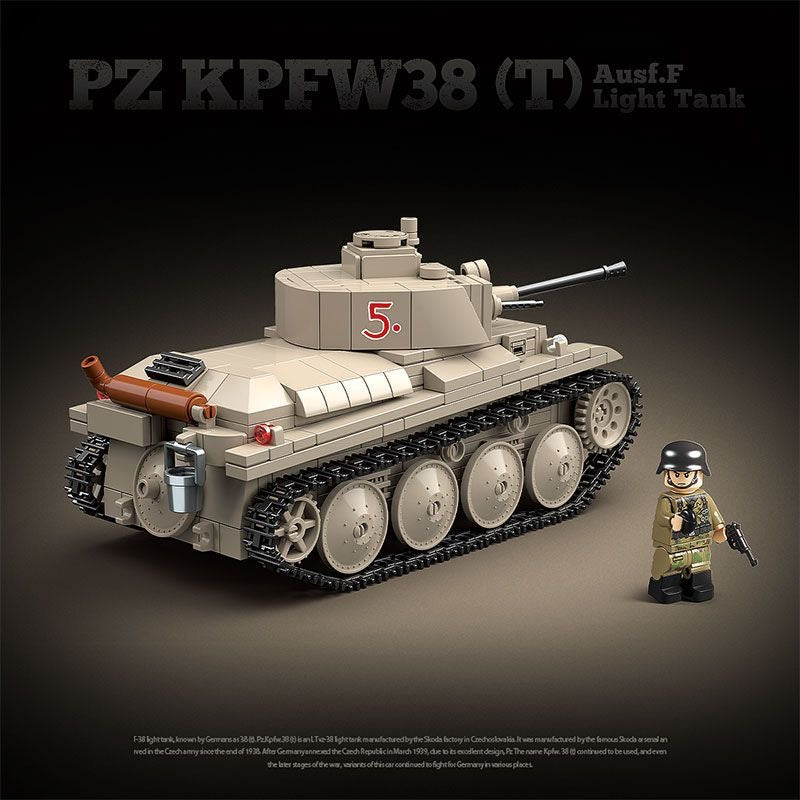 panzer-38-t-military-building-block-model