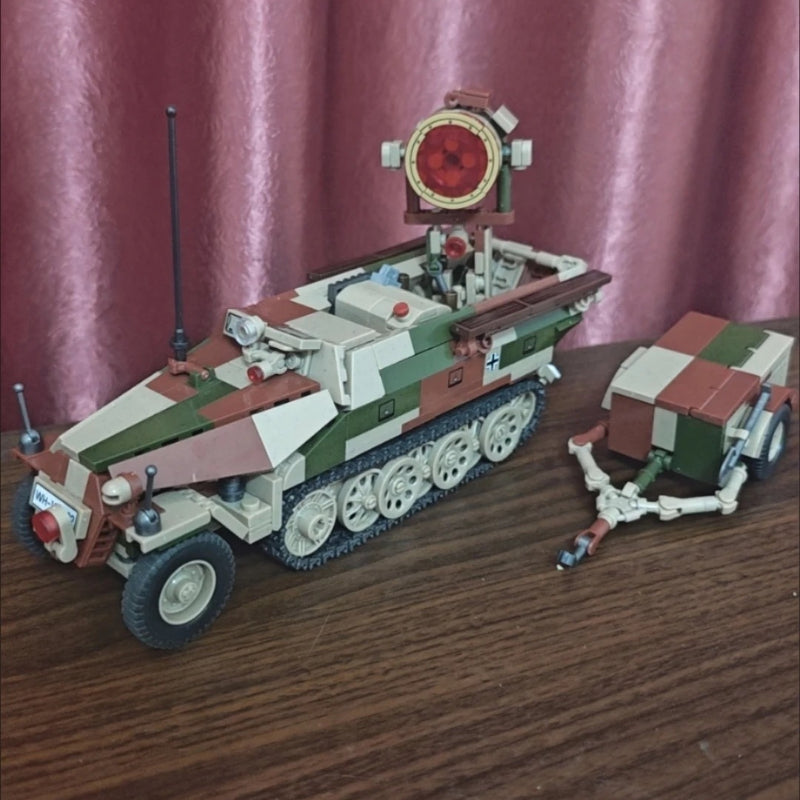 WWII German Sd.Kfz.251/20 Half Track Armored Vehicle Building Block Model