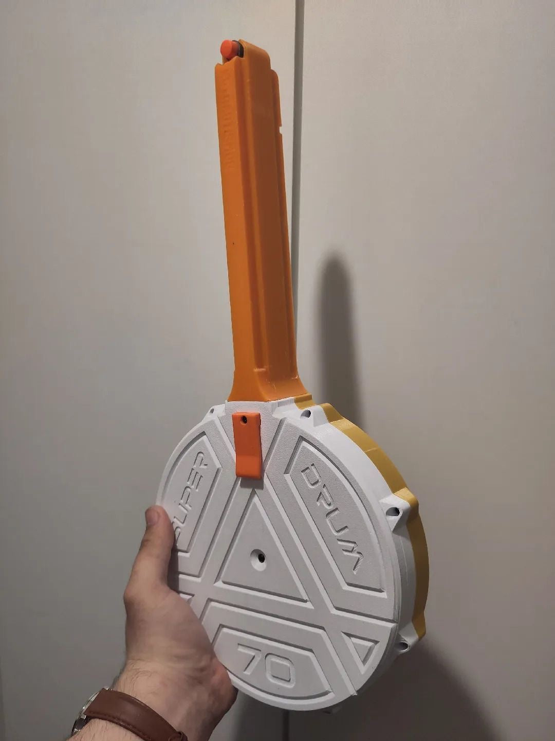 white-and-yellow-3d-printed-drum