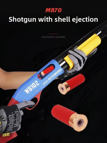 AKA R1 R2 Metal Remington M870 Shell Ejection Dart/Gel Blaster