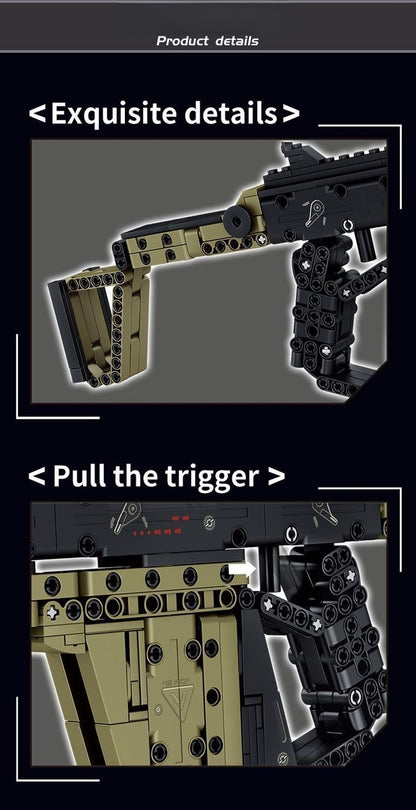 Vector Building Block Toy Gun Model
