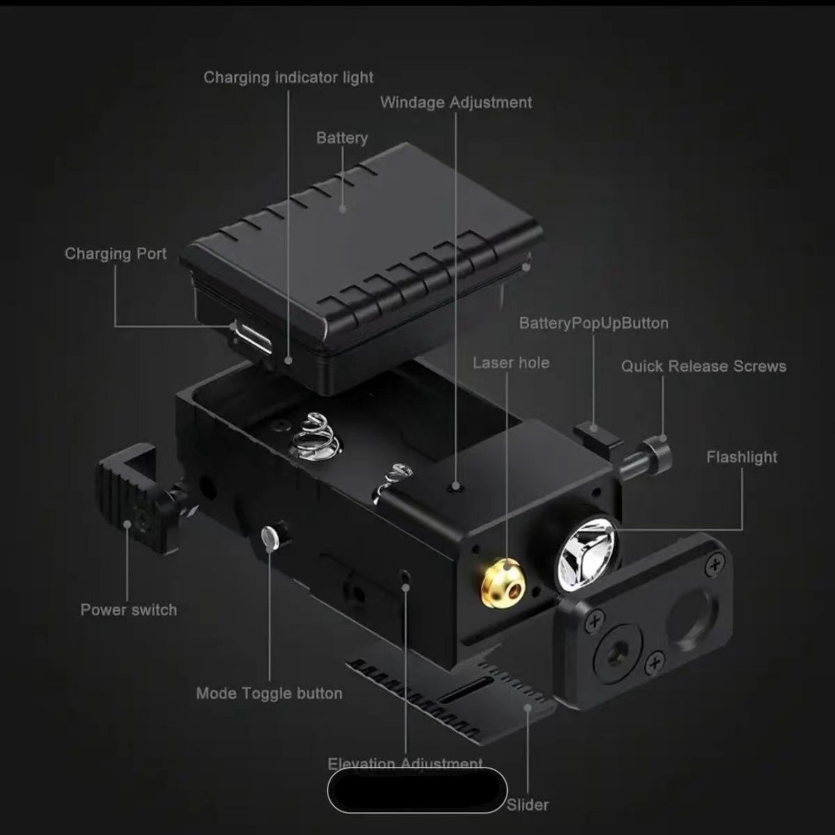 metal-laser-flashlight-construction