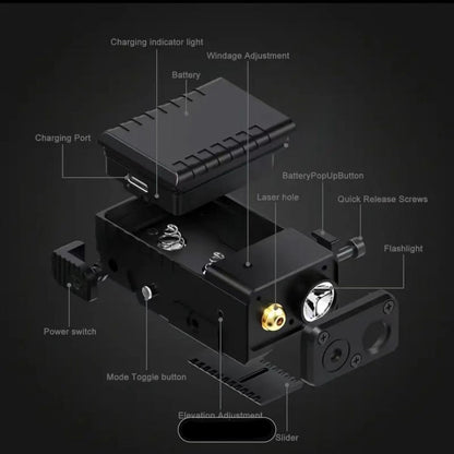 metal-laser-flashlight-construction