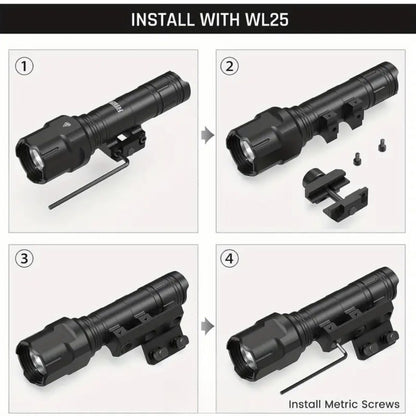 1500-Lumen High-Power Metal Flashlight