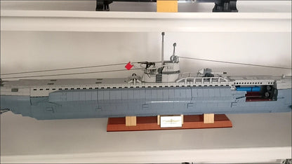 WWII German VIIC U-552 Submarine Military Building Blocks