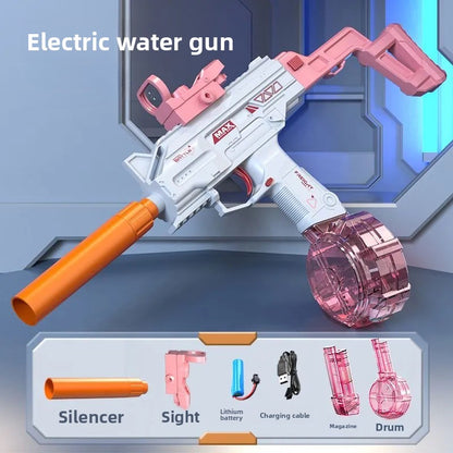 Pink UZI Electric Water Gun