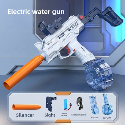 Blue UZI Electric Water Gun