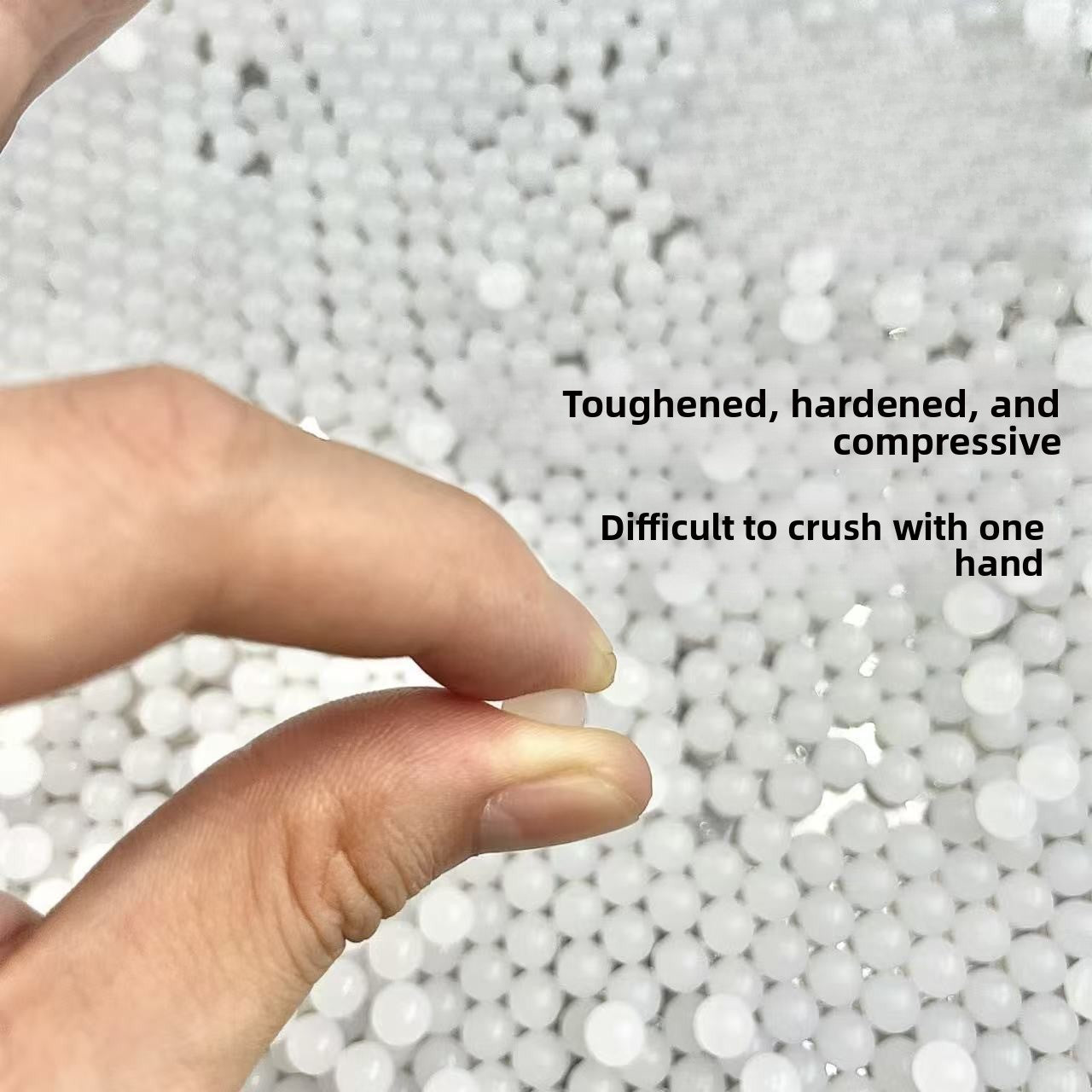 White finished gel ball