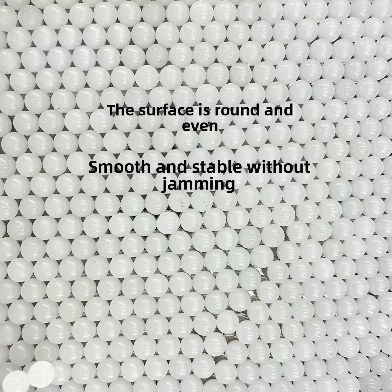 White finished gel ball