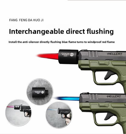 Gun-type lighter direct fire