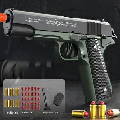 1911-green-soft-bullet-gun