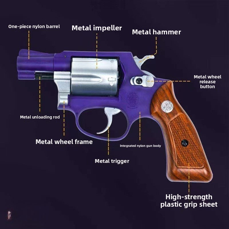 MLF Smith M36 Revolver Shell Ejection Soft Bullet Toy Gun – AKAG TOY