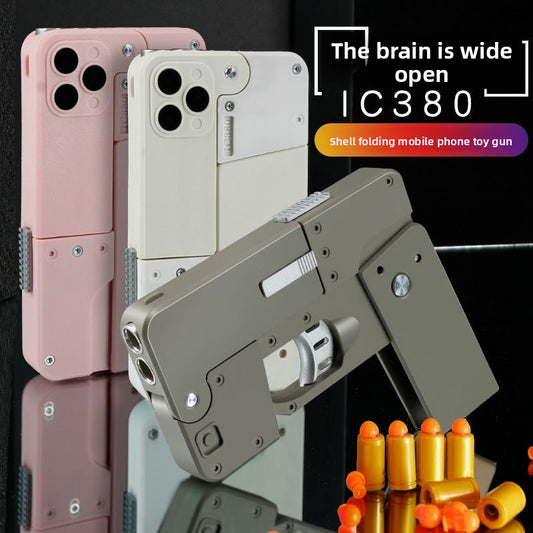 Folding soft bullet gun