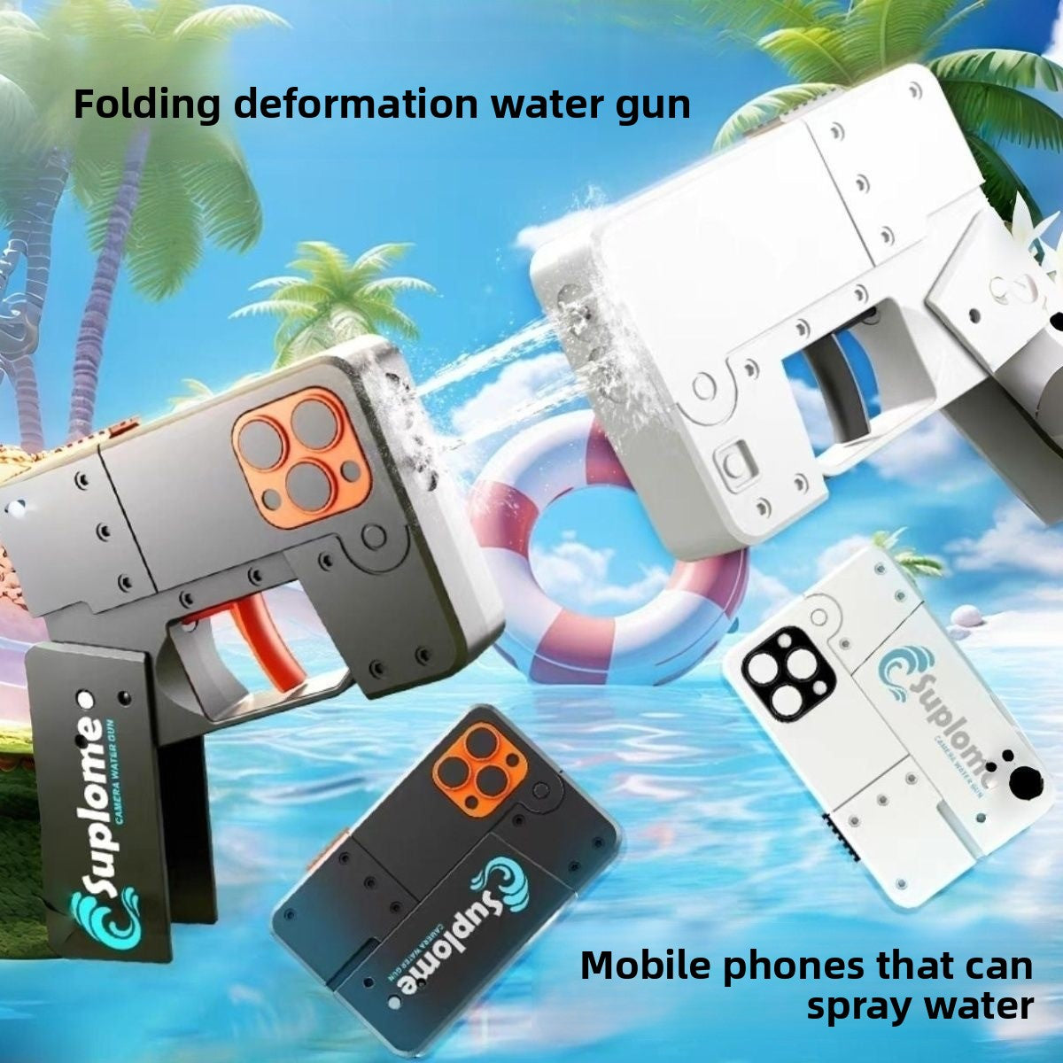 Folding water gun