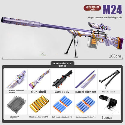 M24 Soft Shell Ejection Sniper Rifle-Boys Gift Toy Gun