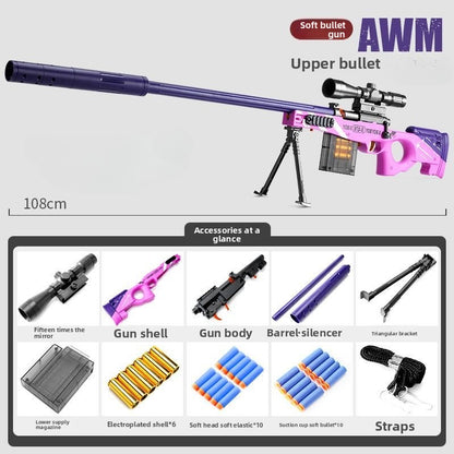 Purple AWM soft bullet gun