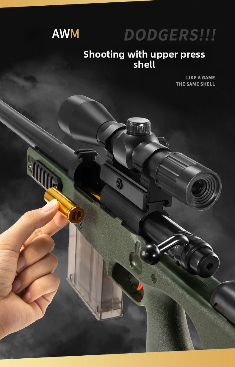 AWM Shell Ejector Soft Bullet Gun – AKAG TOY