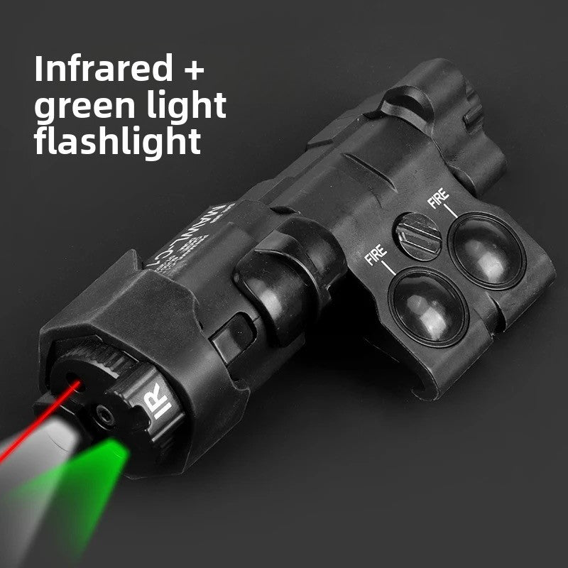 black-flashlight-with-infrared-green-laser
