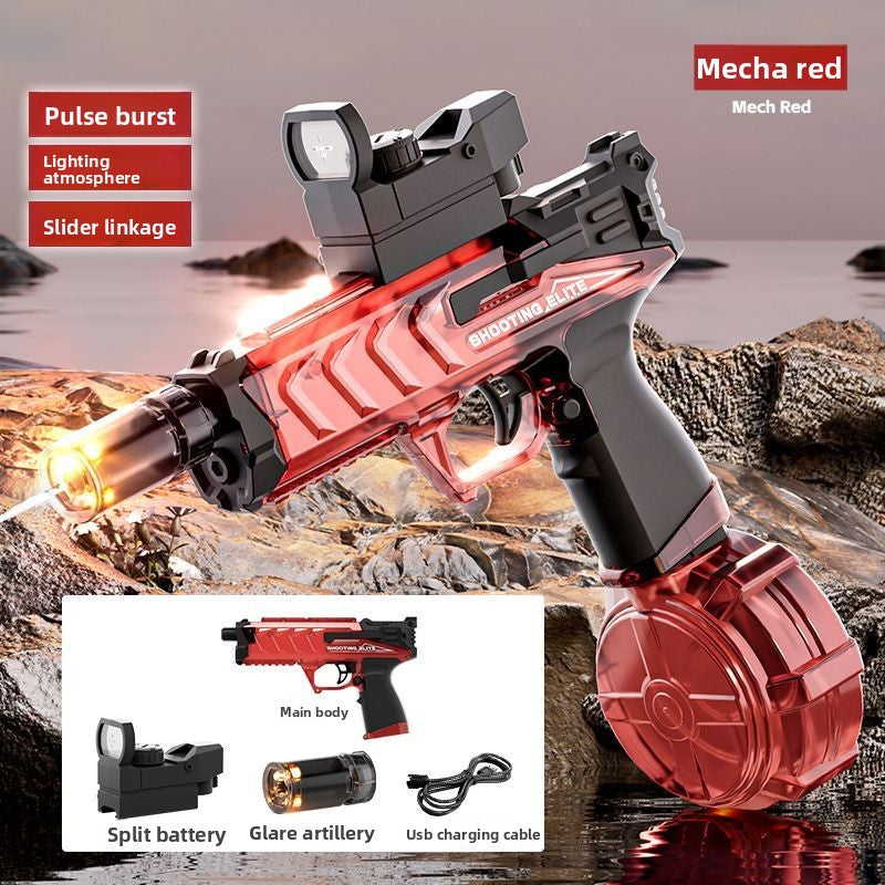 Red electric water gun