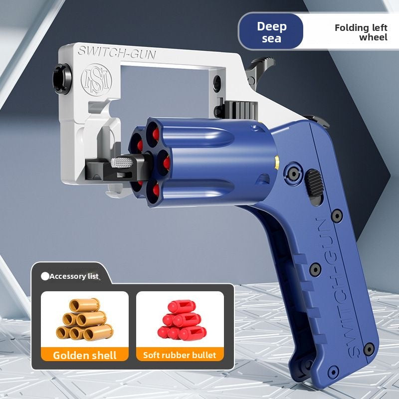 Blue folding gun