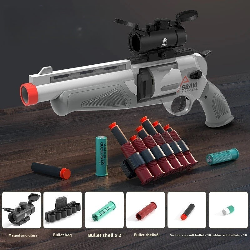 White Gray SR-410 Revolver